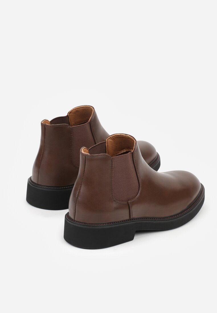 Brązowe Klasyczne Botki Typu Sztyblety Refela