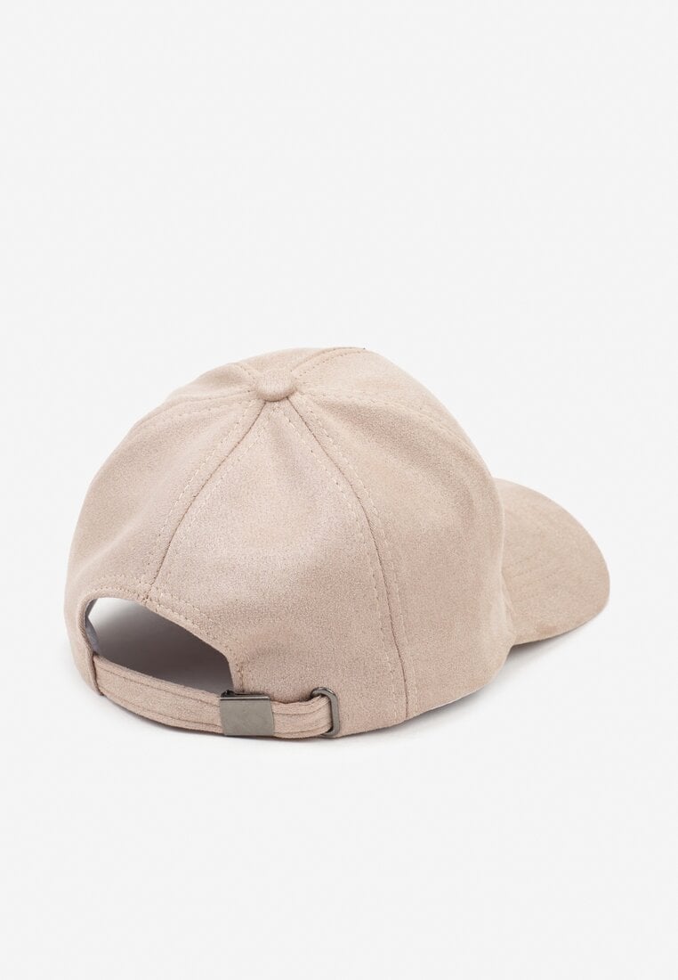 Beżowa Klasyczna Czapka z Daszkiem Tusira