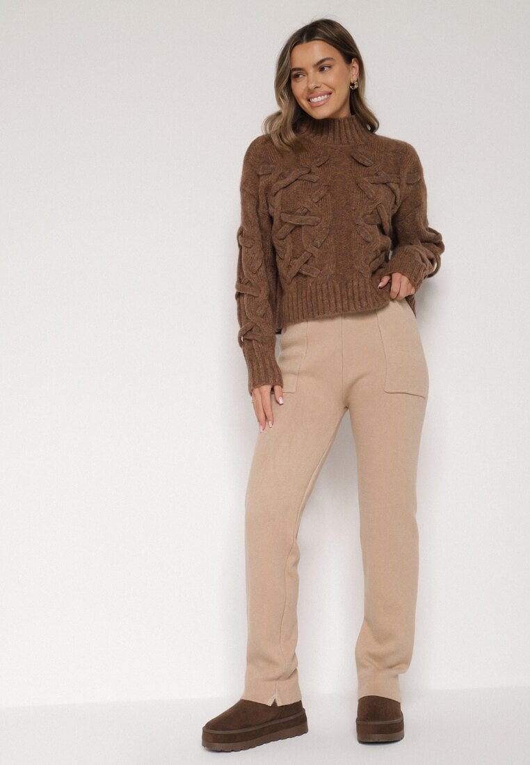 Pantaloni Bej închis