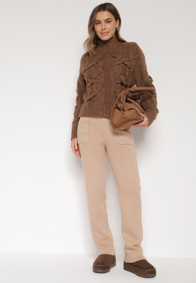 Pantaloni Bej închis