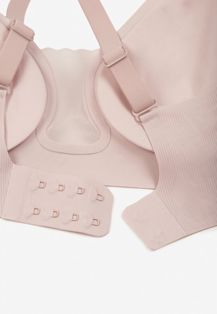 Jasnofioletowy Biustonosz z Ozdobnym Wycięciem Ezirelle