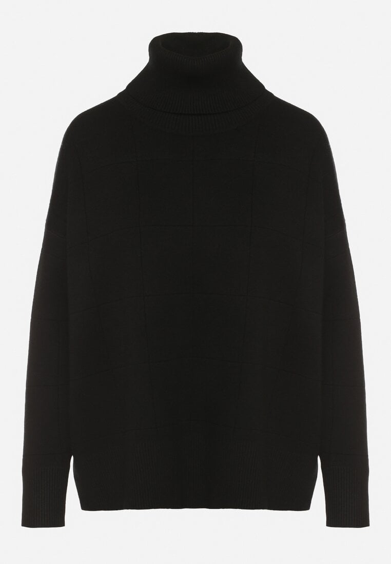 Pulover pe gât Negru
