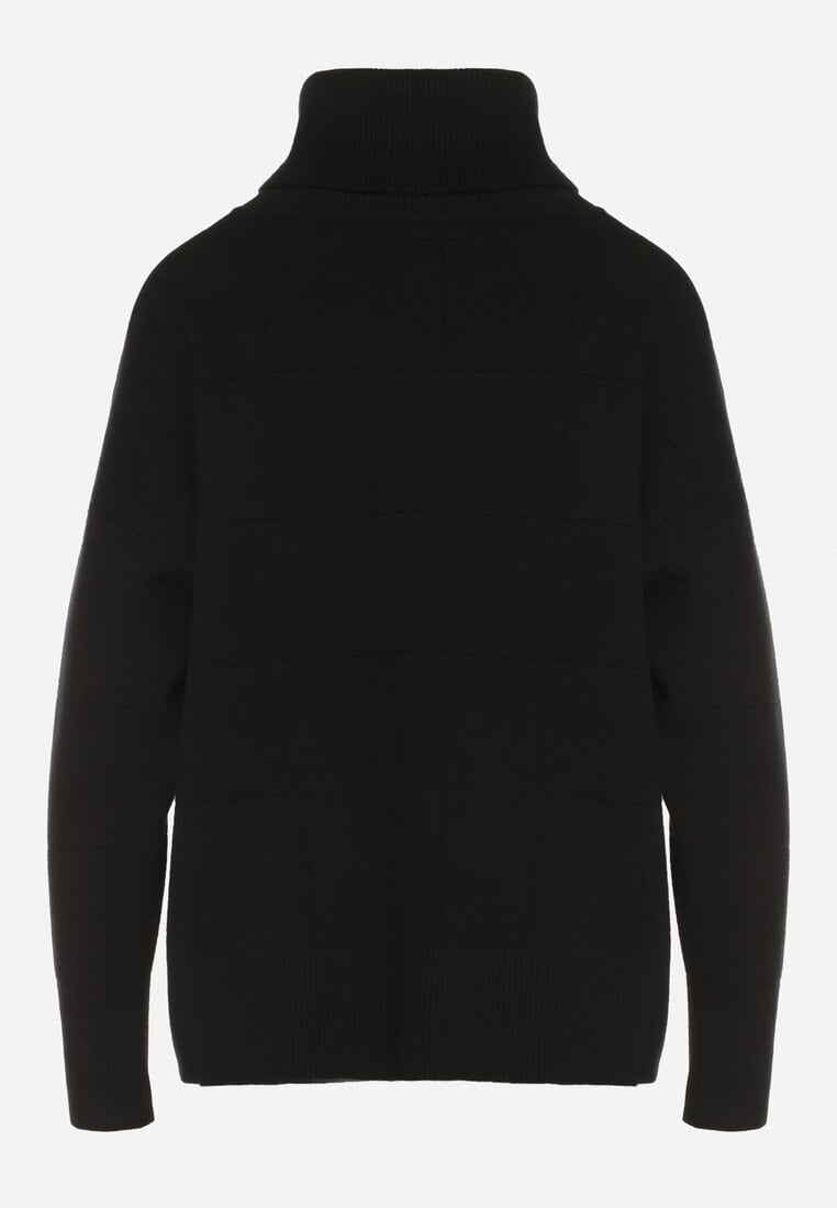 Pulover pe gât Negru