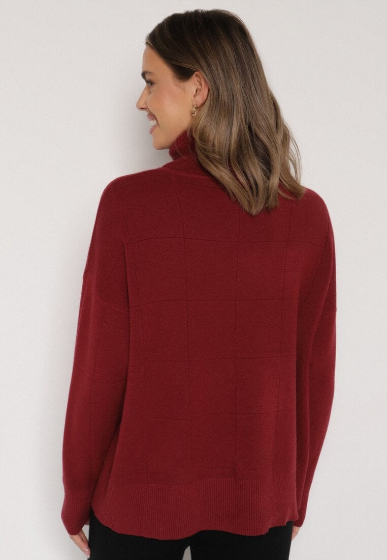 Pulover pe gât Roșu