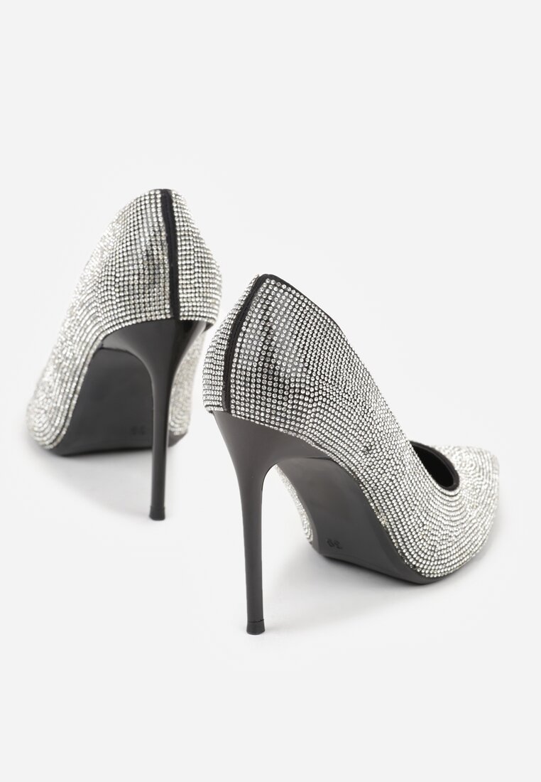 Czarne Szpilki w Eleganckim Stylu z Cyrkoniami Arweda