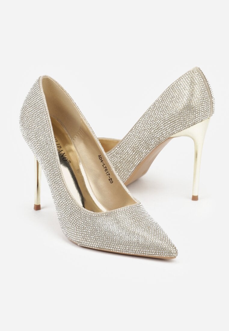 Złote Szpilki w Eleganckim Stylu z Cyrkoniami Arweda