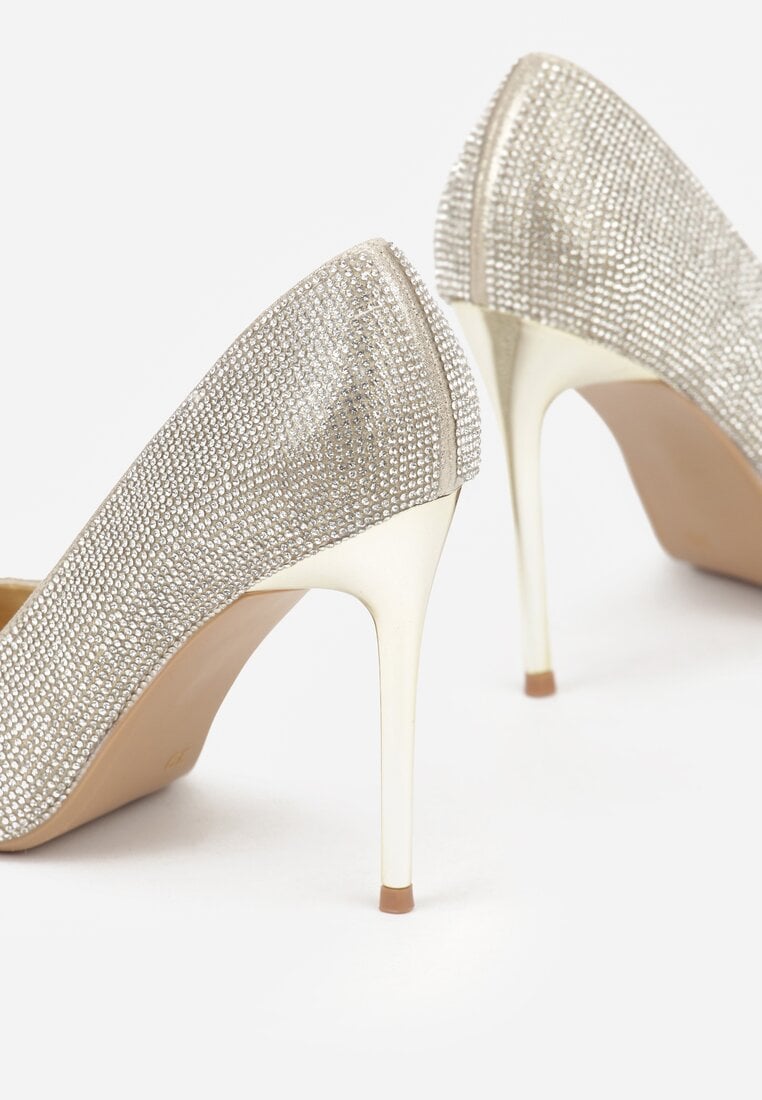 Złote Szpilki w Eleganckim Stylu z Cyrkoniami Arweda