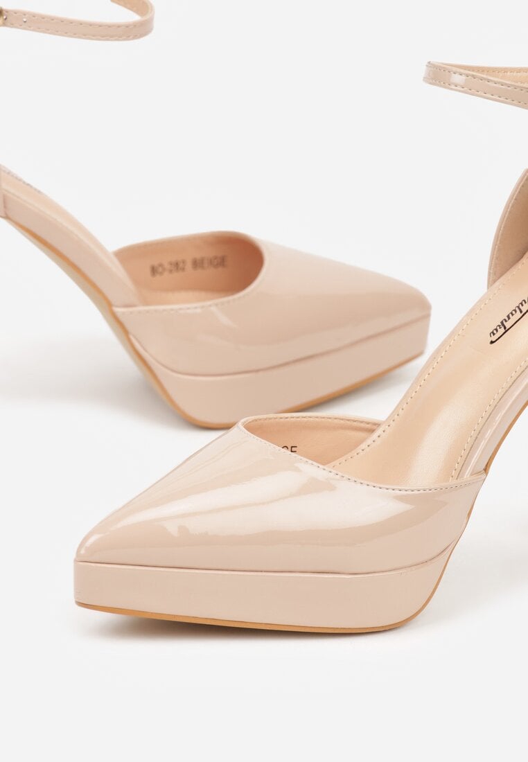 Pantofi stiletto Bej
