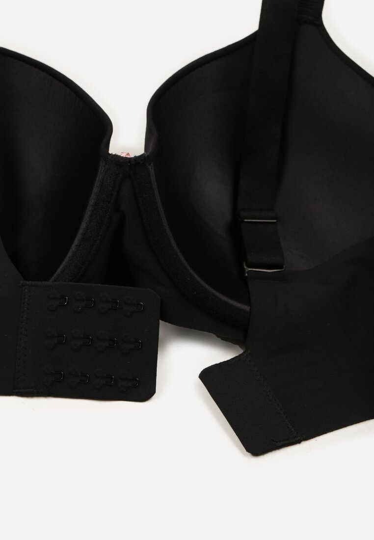 Czarny Gładki Biustonosz Klasyczny Idahlina