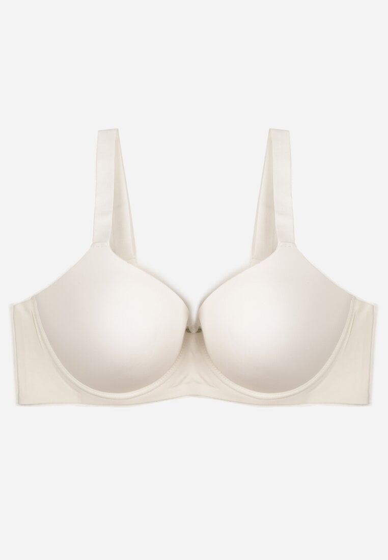 Biały Gładki Biustonosz Klasyczny Idahlina