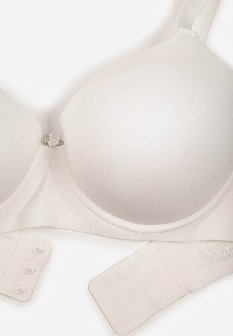 Biały Gładki Biustonosz Klasyczny Idahlina