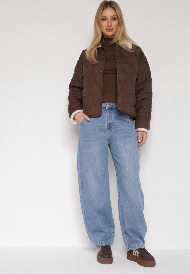 Niebieskie Jeansy z Bawełną w Stylu Balloon Vilinevera