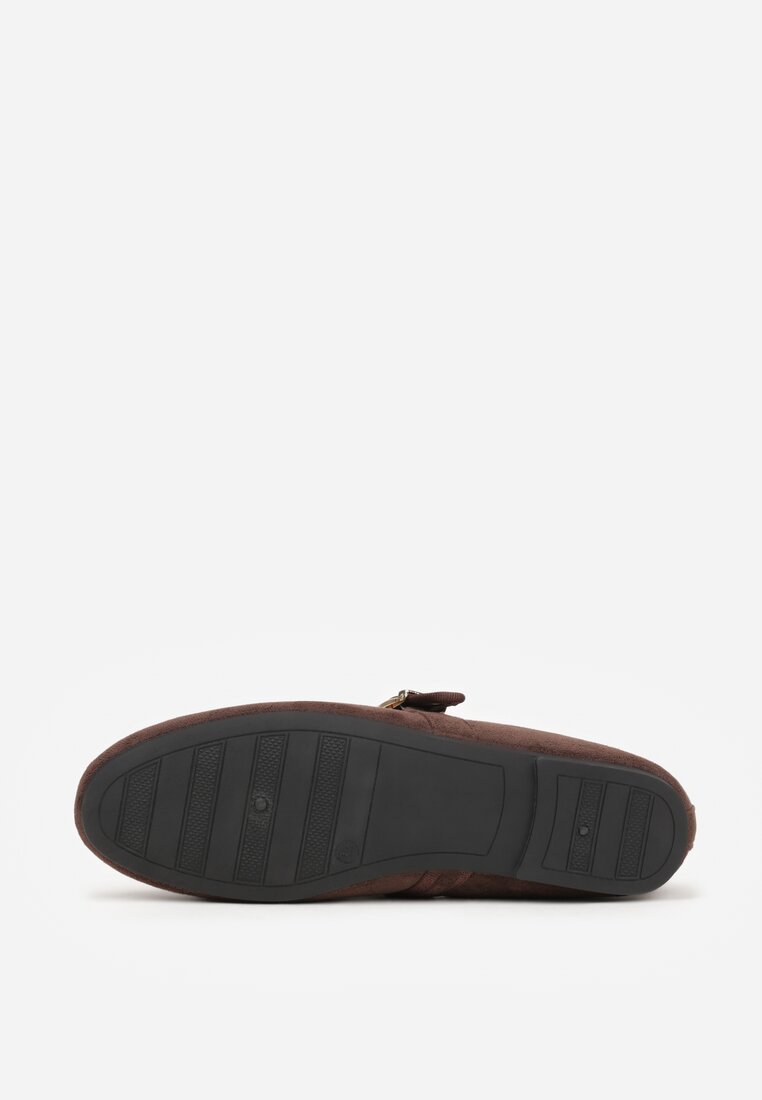 Brązowe Balerinki w Stylu Mary Jane Urifiel