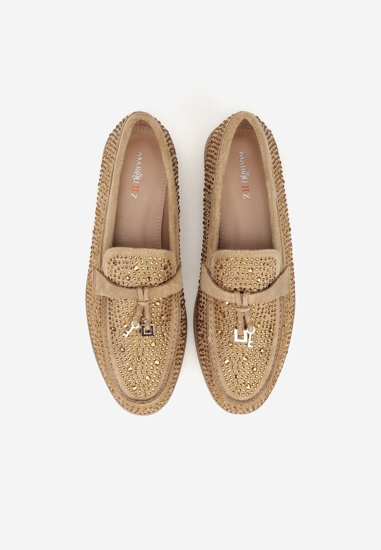 Mocasini Bej închis