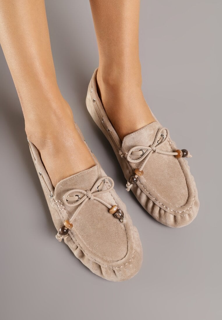 Mocasini Bej închis