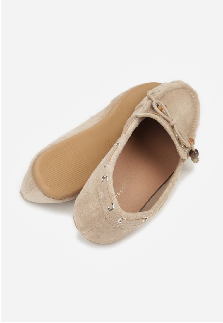 Mocasini Bej închis