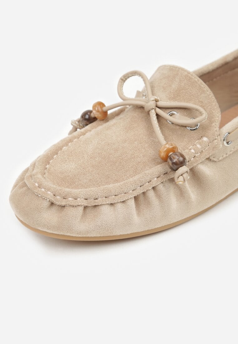 Mocasini Bej închis
