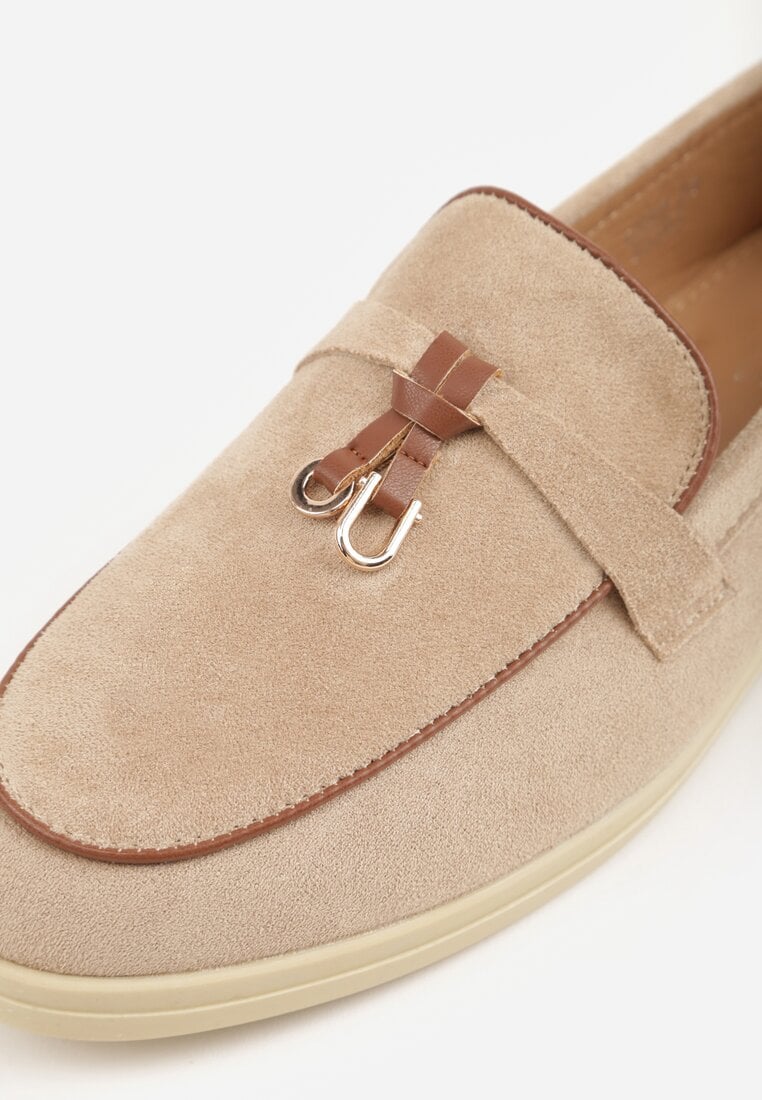 Mocasini Bej închis