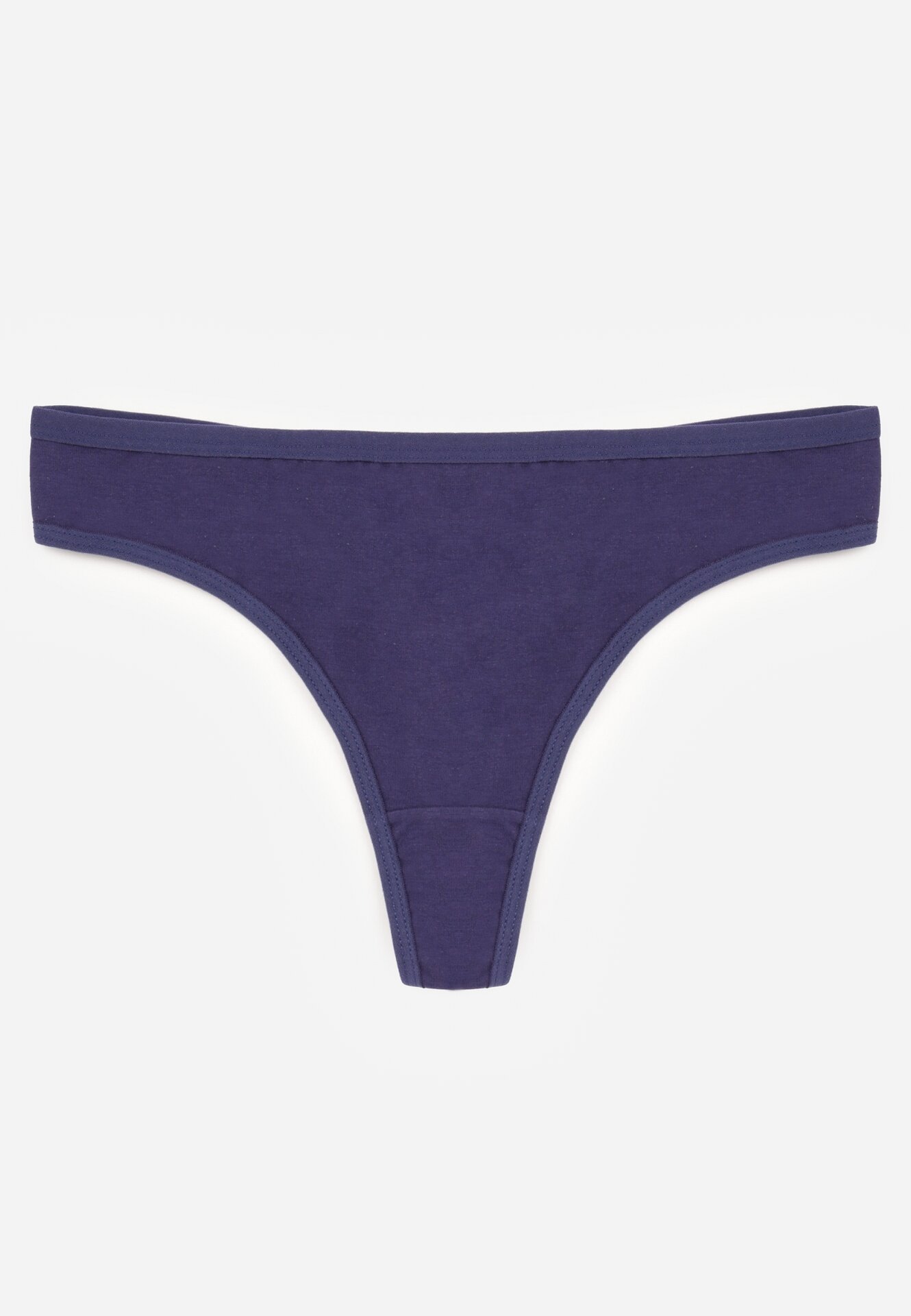 Granatowe Majtki Typu Stringi z Bawełną Asoia