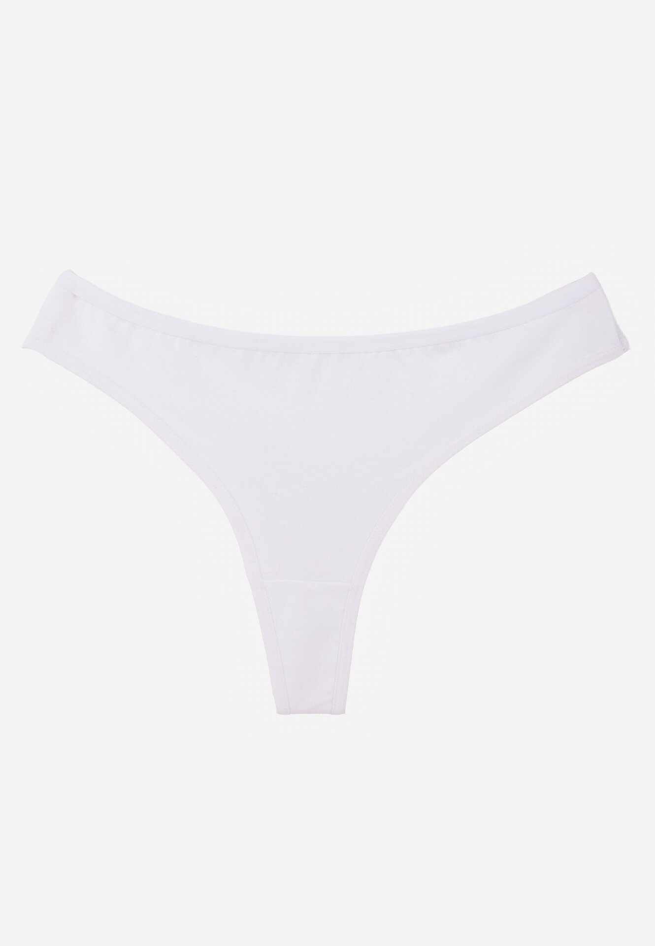 Białe Majtki Typu Stringi z Bawełną Asoia