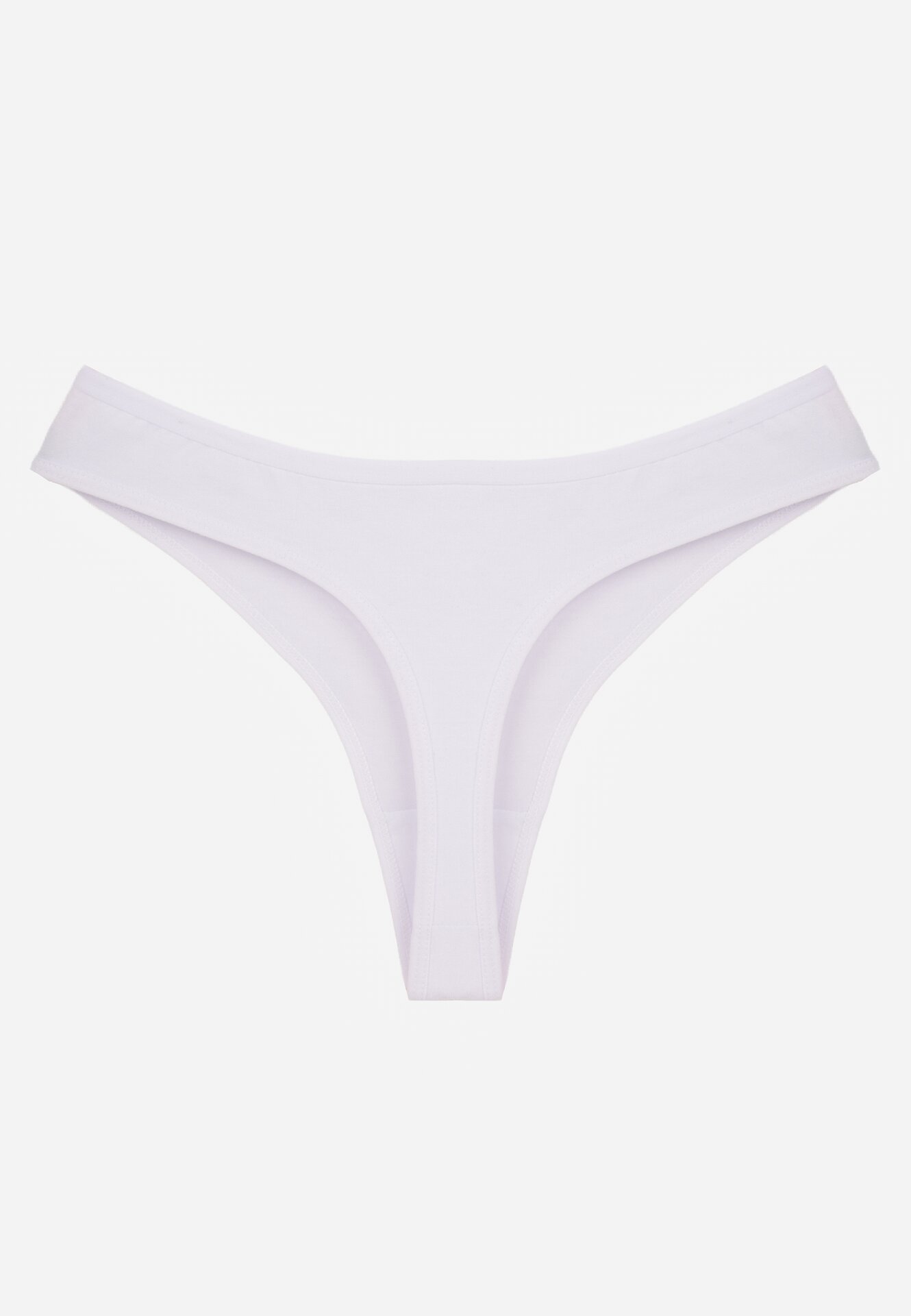 Białe Majtki Typu Stringi z Bawełną Asoia