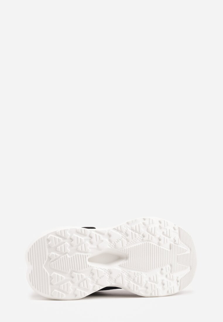 Granatowe Buty Sportowe Sneakersy na Grubej Podeszwie z Tłoczeniem Hyrene