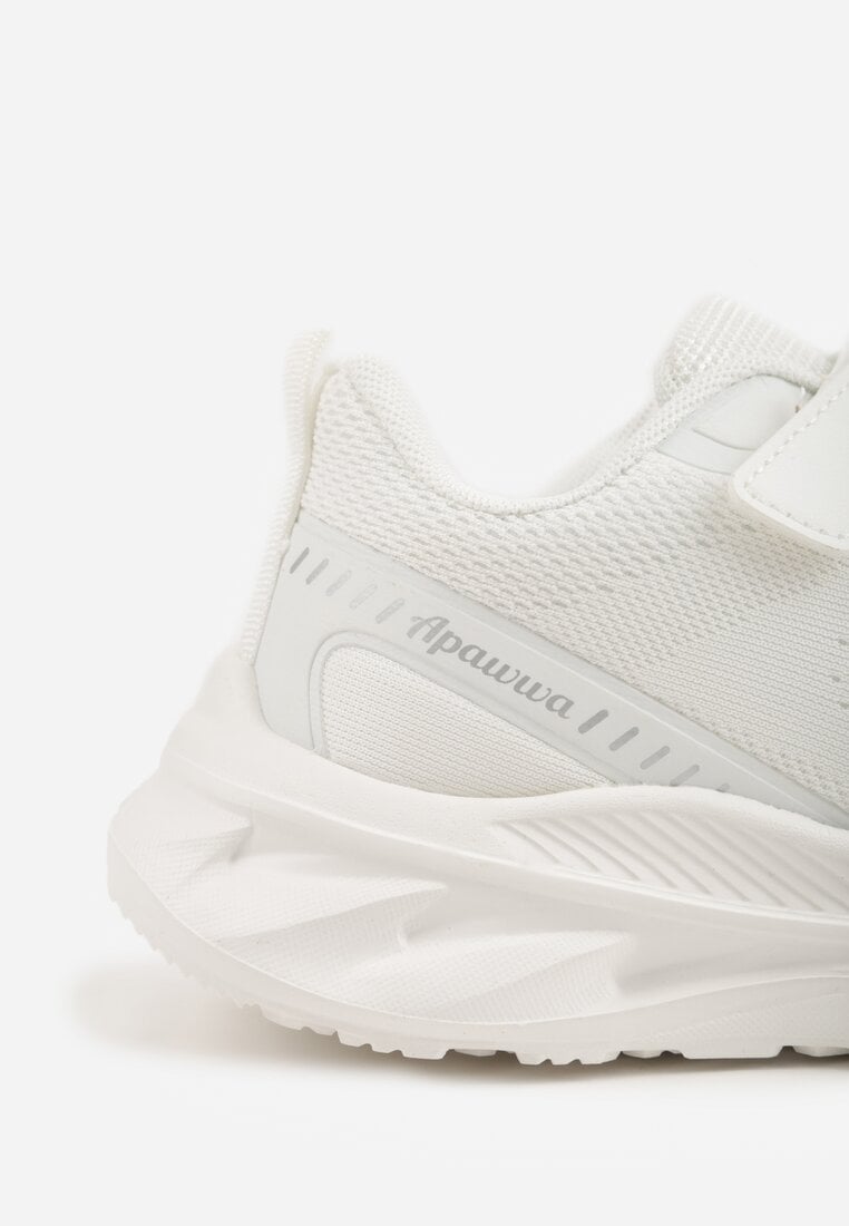 Białe Buty Sportowe Sneakersy na Grubej Podeszwie z Tłoczeniem Hyrene