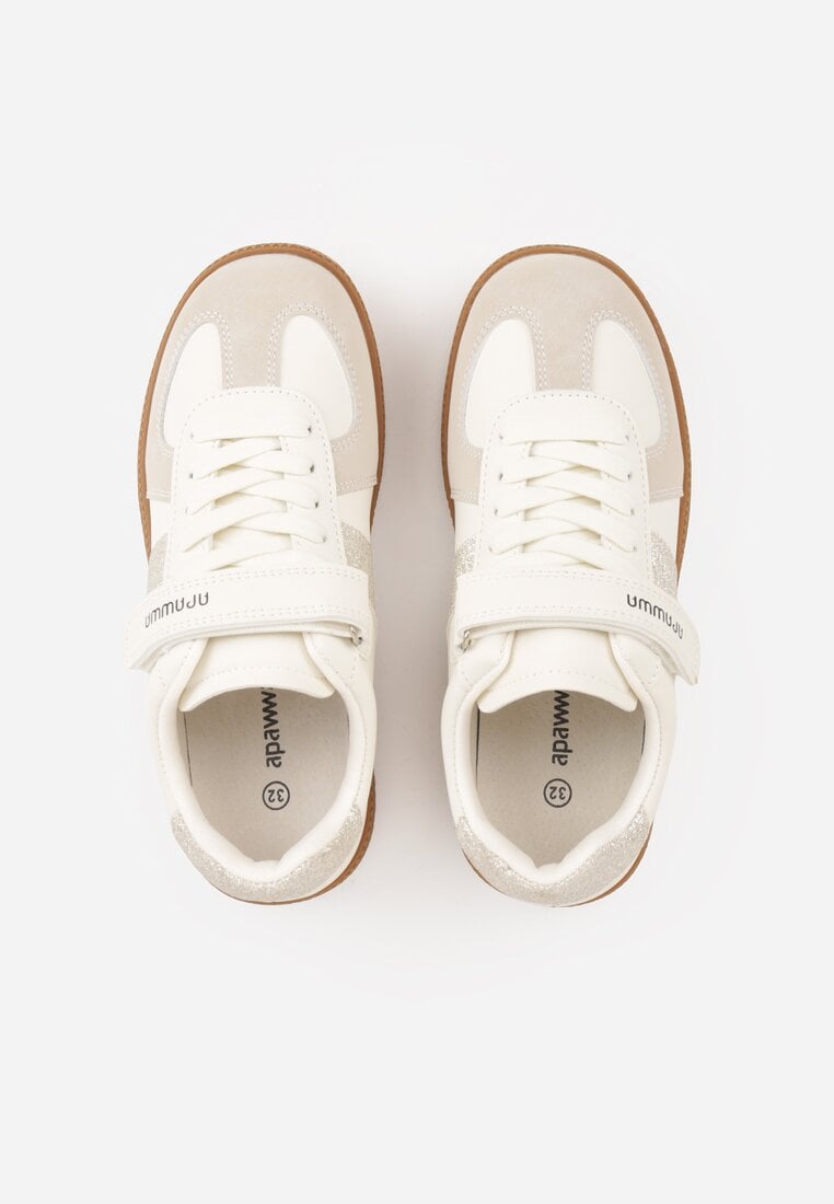 Beżowe Buty Sportowe Sneakersy w Stylu Tenisówek Aurarenna