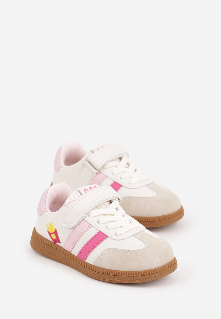 Pantofi sport Bej cu roz