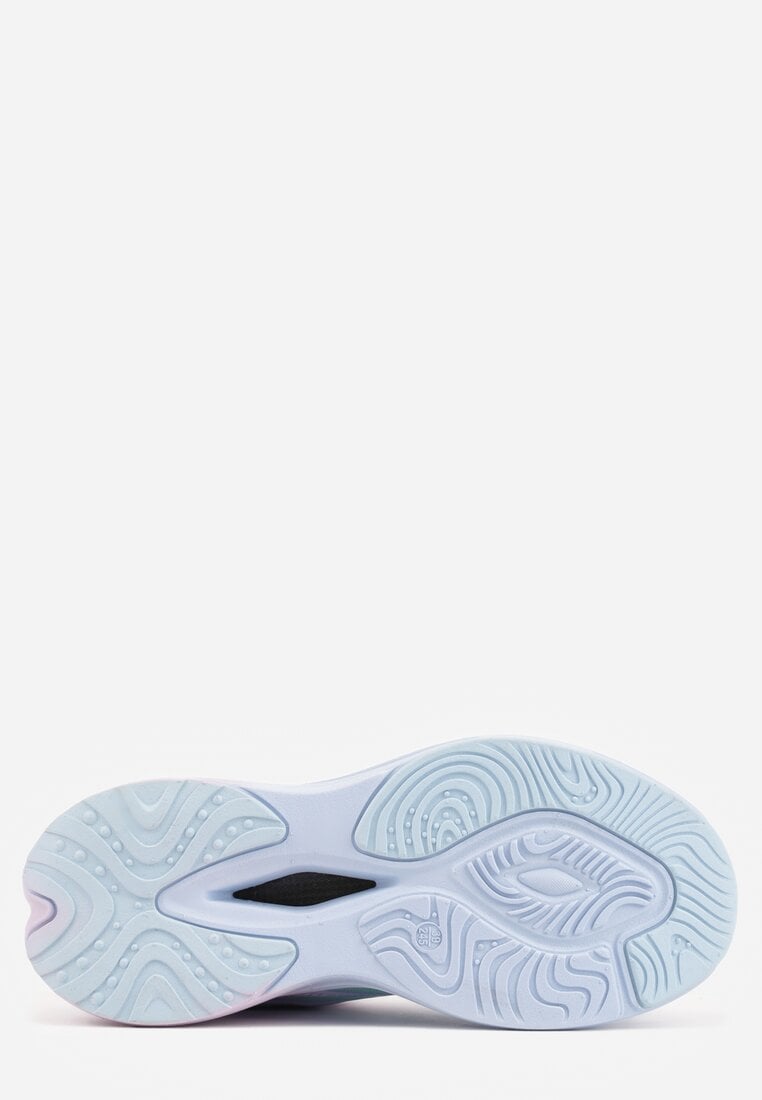 Różowe Buty Sportowe Sneakersy z Napisami i Geometrycznym Wzorem Adraseise