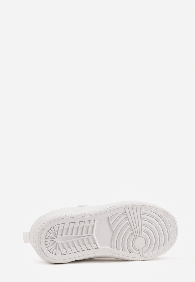 Białe Buty Sportowe Sneakersy ze Skórzaną Wkładką i Perforacją Lamisia