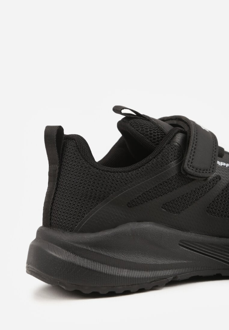 Czarne Buty Sportowe Sneakersy z Geometrycznym Wzorem Phalilopei