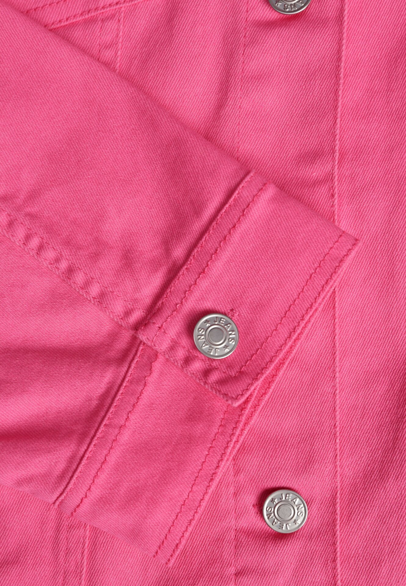 Różowa Bawełniana Kurtka Jeansowa Perimea