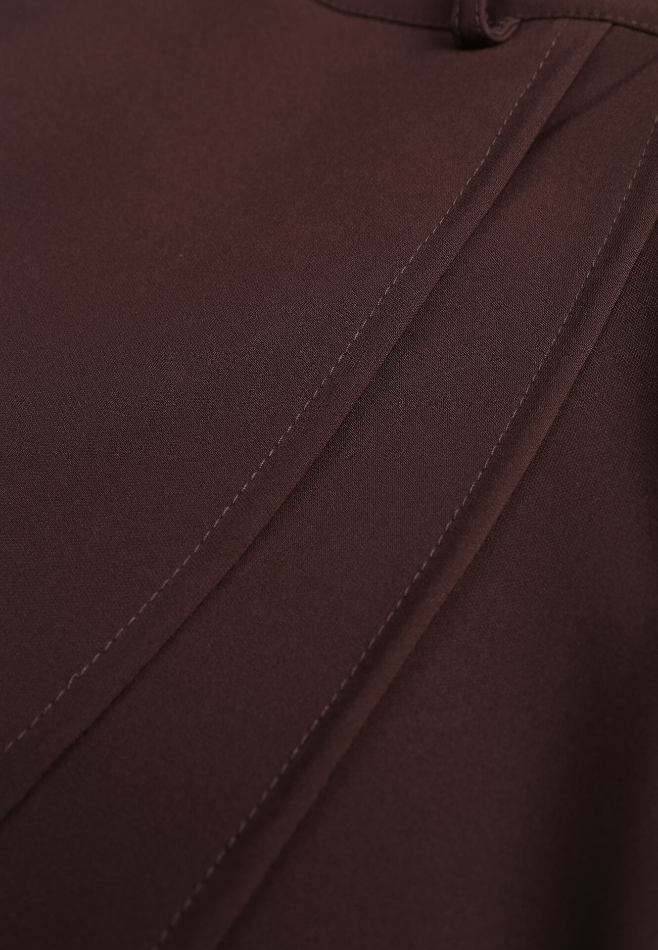 Brązowe Eleganckie Spódnico-Szorty z Wysokim Stanem o Asymetrycznym Kroju Tinalina