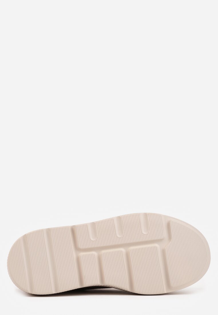 Brązowe Zamszowe Sneakersy na Grubej Podeszwie Latella