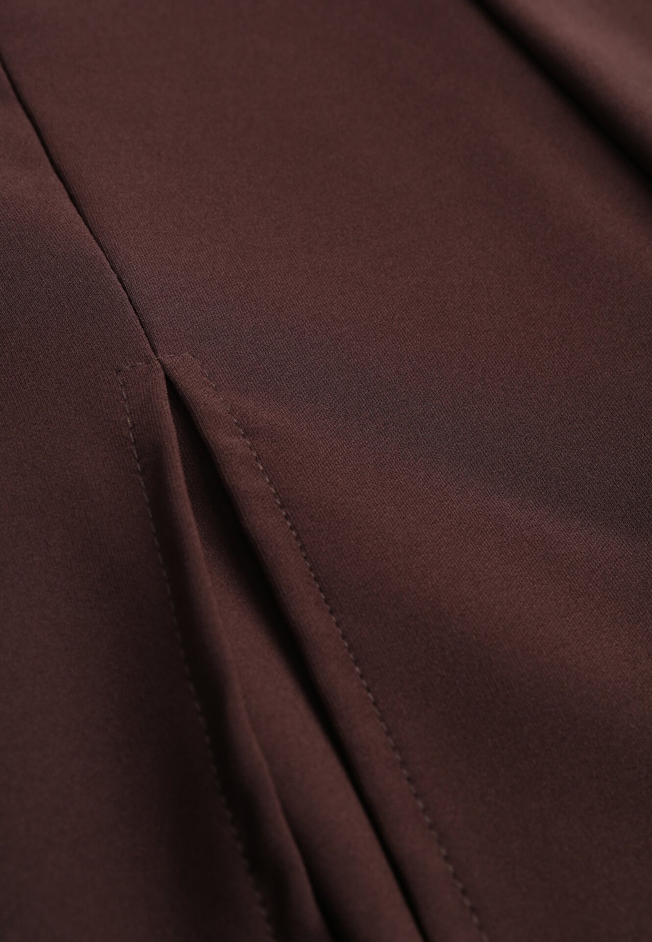 Brązowe Spódnico-Szorty z Wysokim Stanem Zdobione Rozcięciem Crethoesa