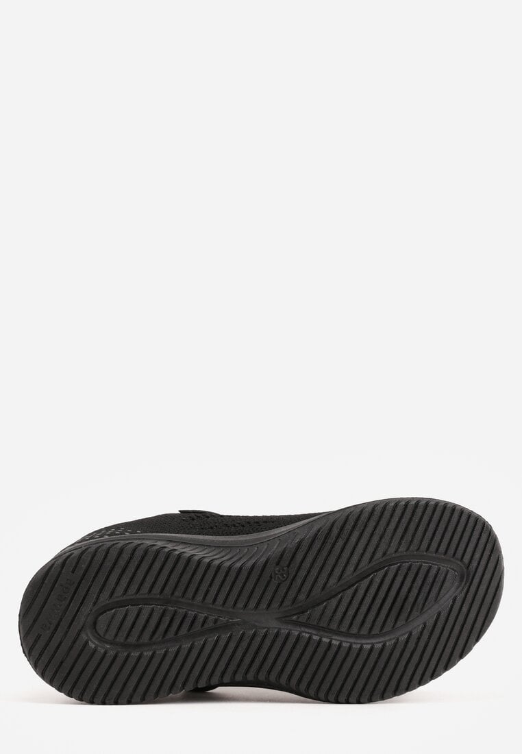 Czarne Buty Sportowe Sneakersy Ozdobione Tłoczeniem  Erasmysios