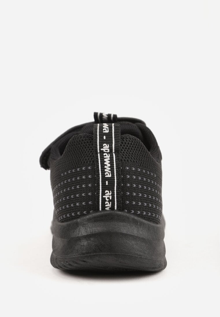 Czarne Buty Sportowe Sneakersy Ozdobione Tłoczeniem  Erasmysios