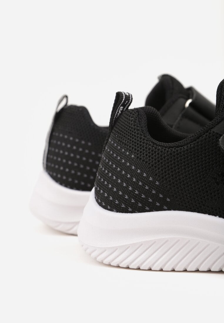 Czarno-Białe Buty Sportowe Sneakersy Ozdobione Tłoczeniem  Erasmysios