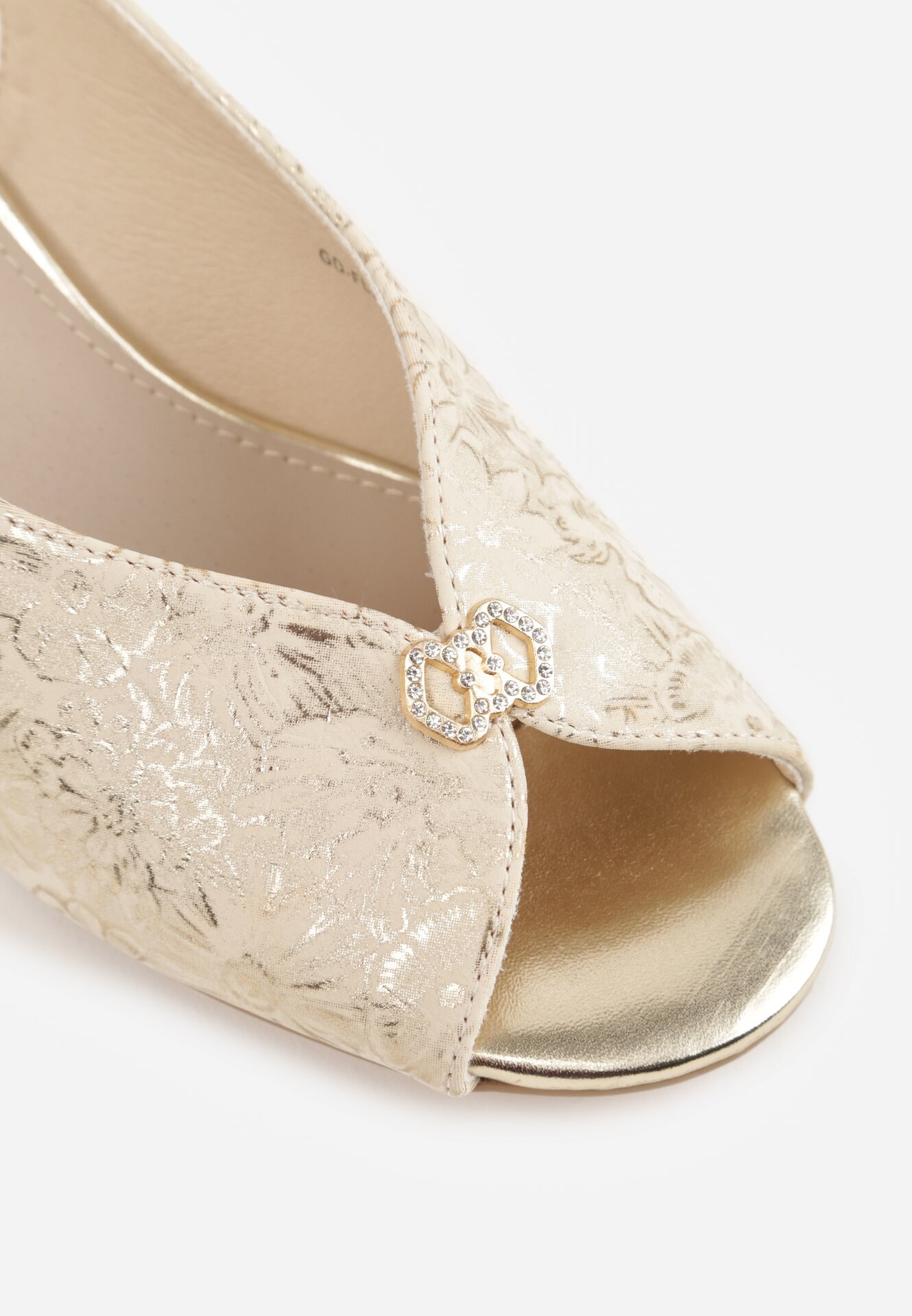 Sandale Bej cu auriu