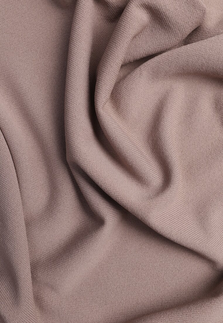 Brązowa Bluzka z Wiskozą o Nietoperzowym Kroju Oromeda