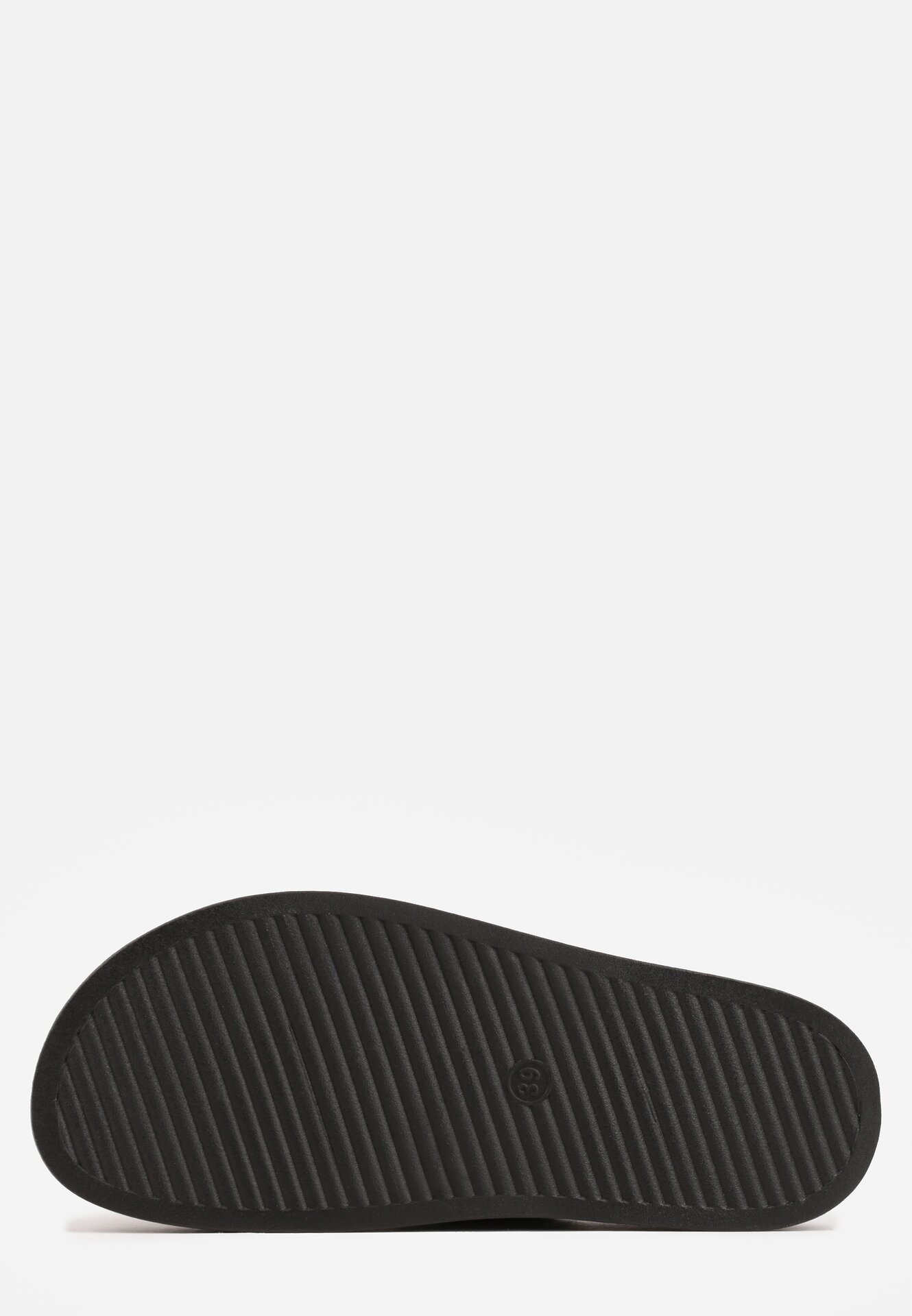 Czarne Klapki Ozdobione Dwoma Klamrami Sthosaildy