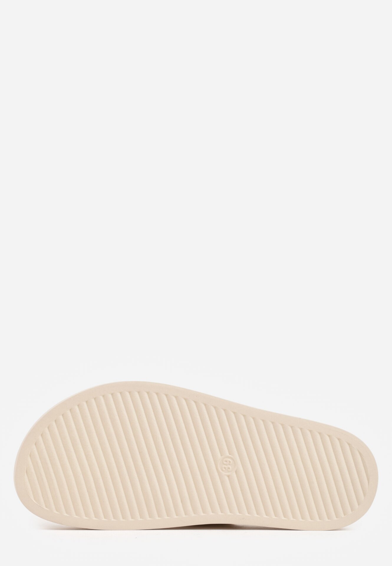 Beżowe Klapki Ozdobione Dwoma Klamrami Sthosaildy