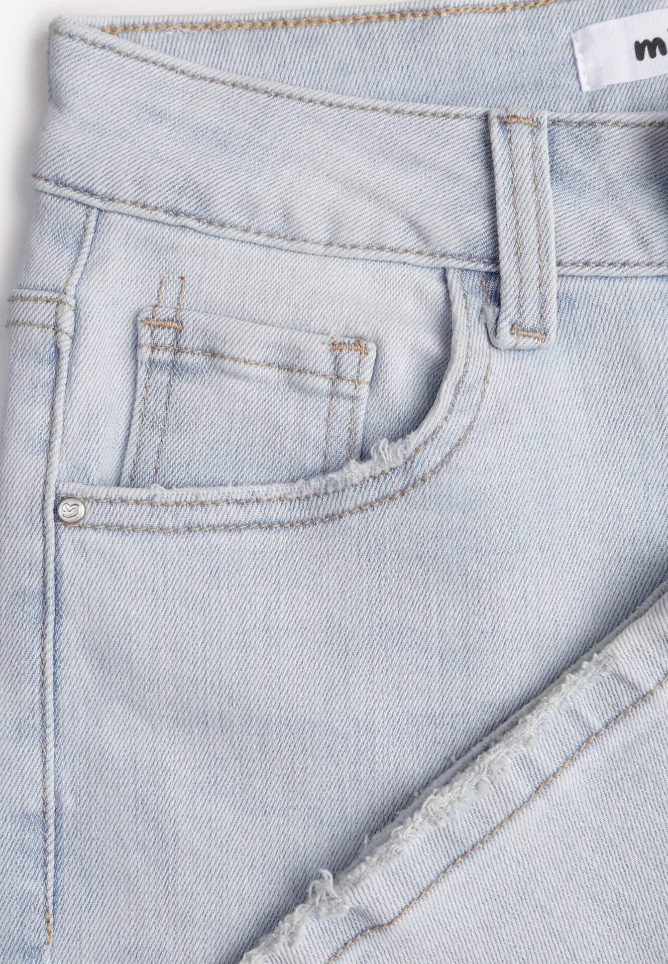 Niebieskie Jeansy Typu Dzwony z Bawełną i Wysokim Stanem Nesanthe