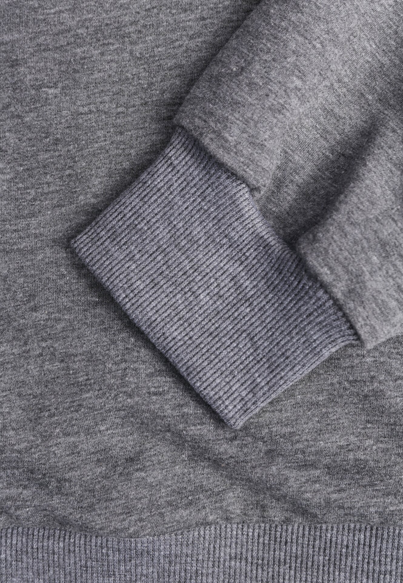 Ciemnoszara Bluza z Bawełną Ozdobiona Ściągaczami Hilani