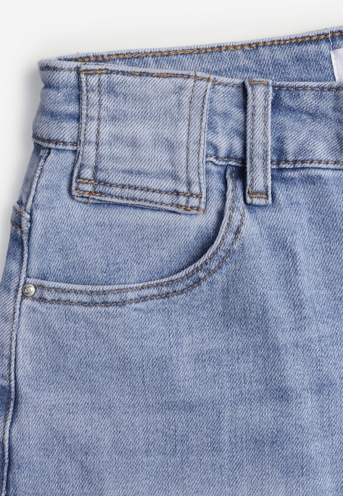 Niebieskie Jeansy Mom Fit z Bawełną Przed Kostkę z Wysokim Stanem Andrele