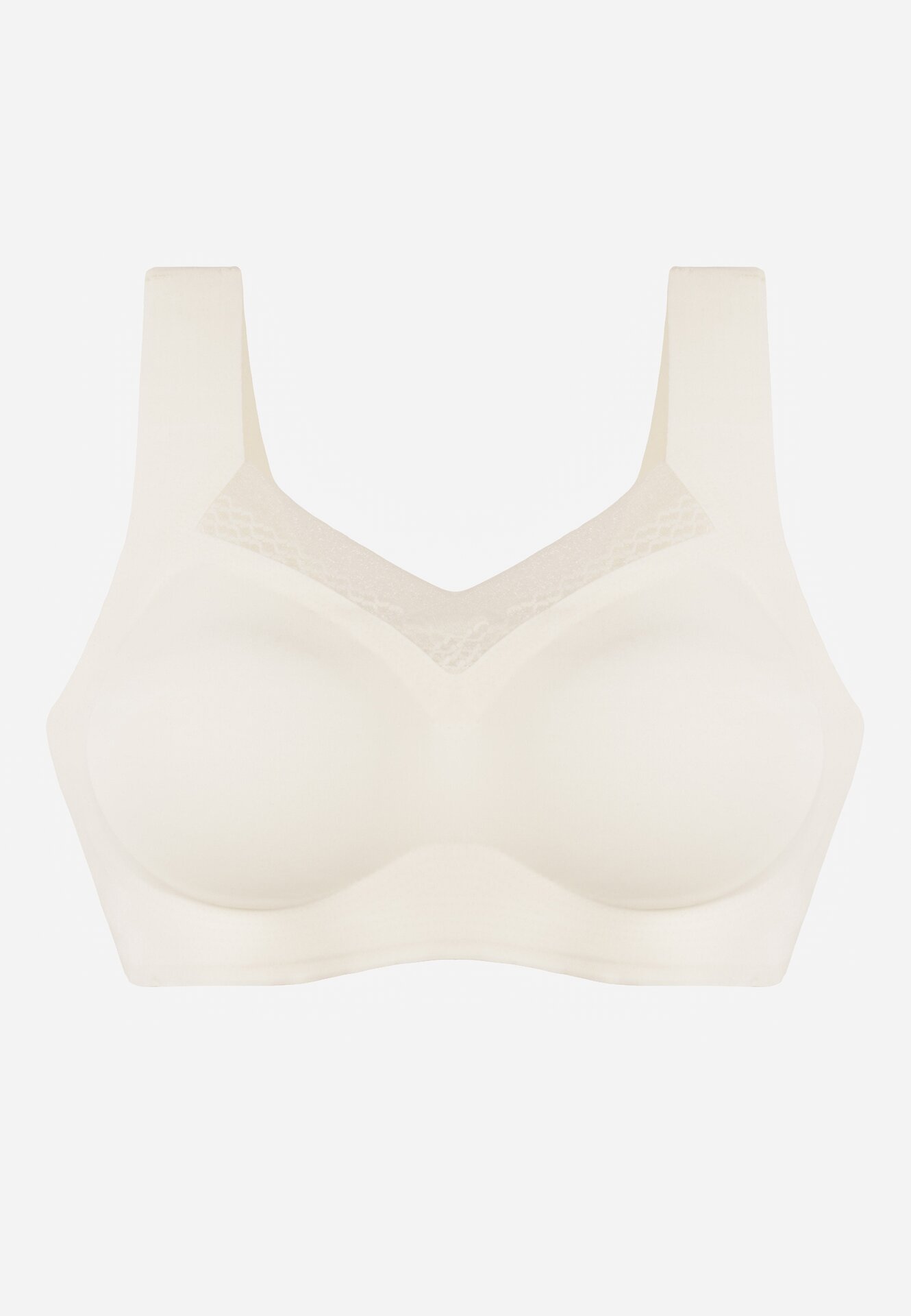 Biały Biustonosz Sportowy z Siateczką i Usztywnionymi Miseczkami Zerirae