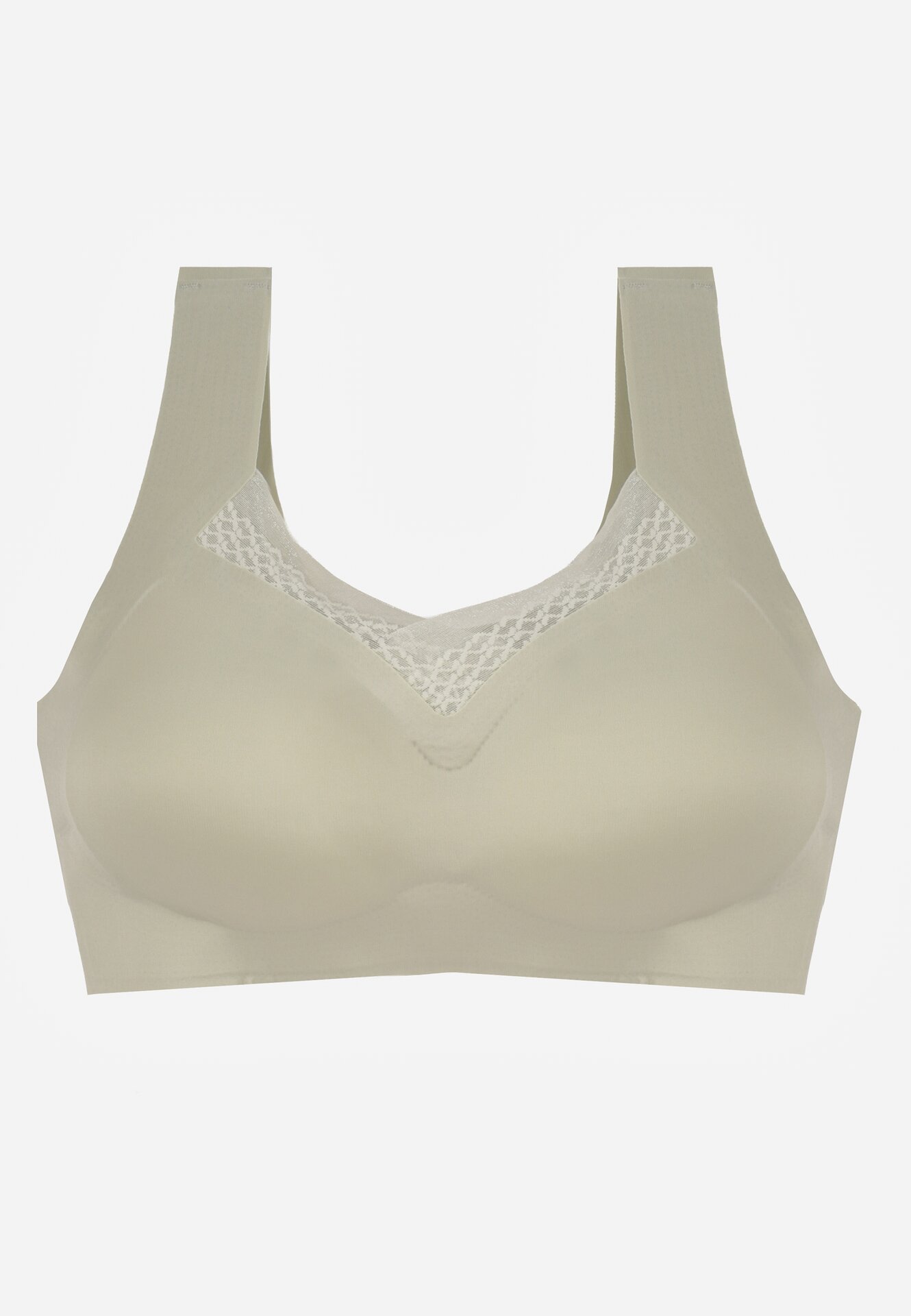 Zielony Biustonosz Sportowy z Siateczką i Usztywnionymi Miseczkami Zerirae