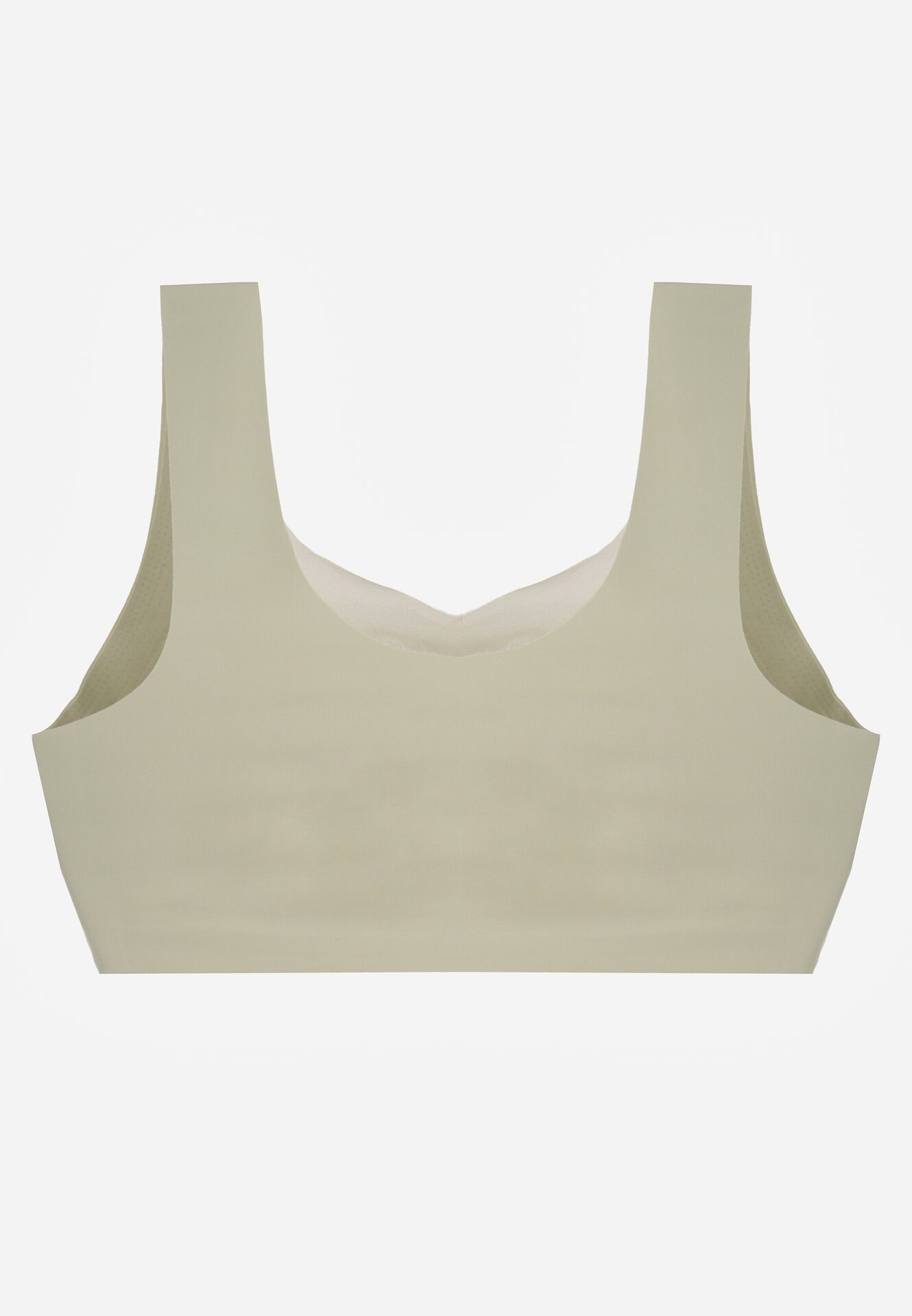 Zielony Biustonosz Sportowy z Siateczką i Usztywnionymi Miseczkami Zerirae