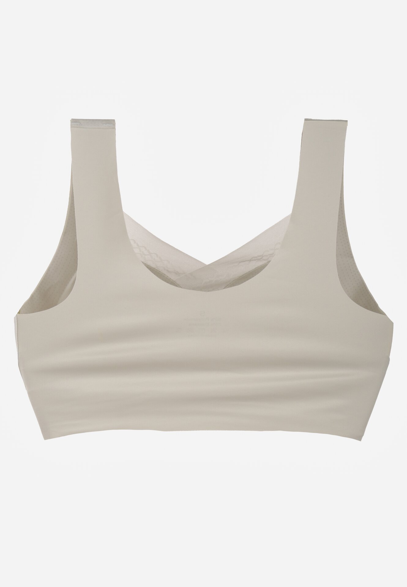 Szary Biustonosz Sportowy z Siateczką i Usztywnionymi Miseczkami Zerirae